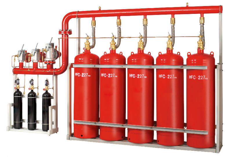管网内贮压七氟丙烷自动灭火系统